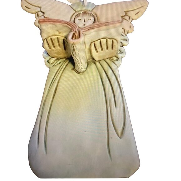 SYDELL Riverplace Pottery Pastel 3D Angel Wall Hanging Signed 1997‎ 9.5in - Picture 14 of 16